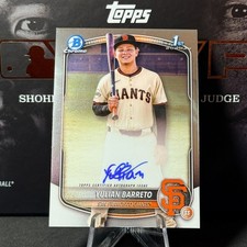 2025 Bowman 1st Chrome AUTO RC Yulian Barreto CPA-YU