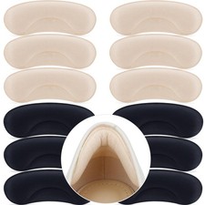 6 Pairs Heel Grips Pads for Loose Shoes - Half Size Reducer, Anti-Slip Blist...