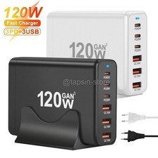 120W USB-C Netzteil Lagegerät GaN PD Schnelllader Schnellladegerät Handy Tablet