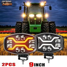 2pcs 9 Jumbo Oval Led Work Lights Fit Blizzard Snowplow 680lt 720lt Forklift 2pcs 9 Jumbo Oval Led Work Lights Fit Blizzard Snowplow 680lt 720lt Forklift