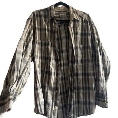 Khakis by Arrow 90's Plaid Long Sleeve Button Down Shirt Women Large