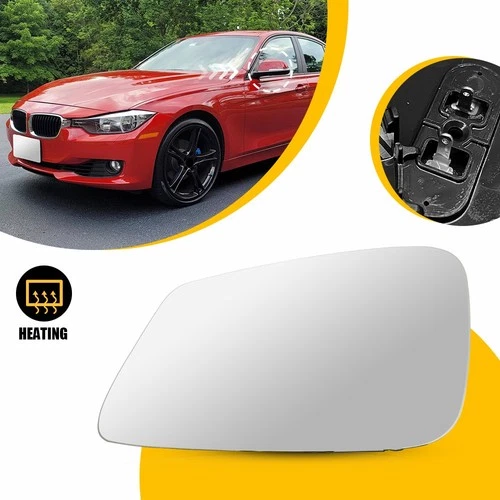 Front Driver Left Side Mirror Glass For 2012-2018 BMW 320i 51167285003, BM132411