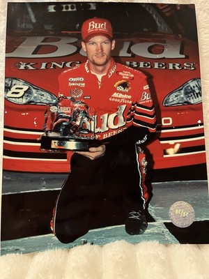 Dale Jr # 8  Racing Reflections Red Black NASCAR Budweiser Racing Photo
