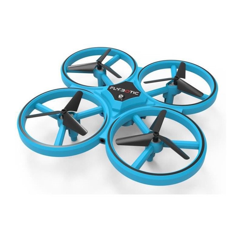 FLASHING DRONE Flybotic avec LED lumineuses et double télécommande intuitive