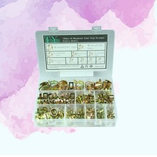  100 szt. Zaciski węża ze stali nierdzewnej Elastyczne zaciski węża Ocynkowane