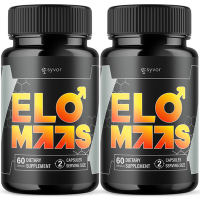 (2 Pack) Elo Maas Advanced Male Pills EloMaas Formula Supplement 120 Capsules