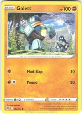 Carta Pokemon Golett 082/172 stelle brillanti quasi nuova