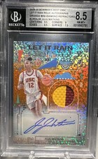 JuJu Watkins 2024-25 Bowman University Best Let It Rain Relic Auto Orange #1/25