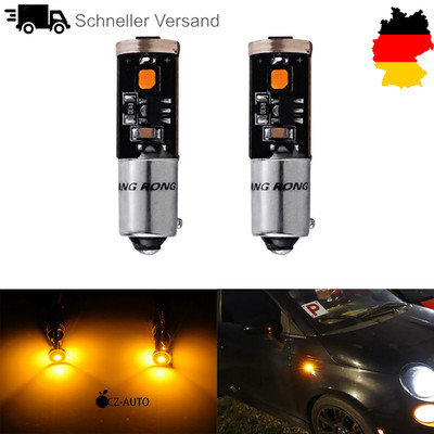 2 Stück Gelb H 21w Bay9s 3 Smds Standlicht Blinker Rückfahrlicht Bremslicht 2026