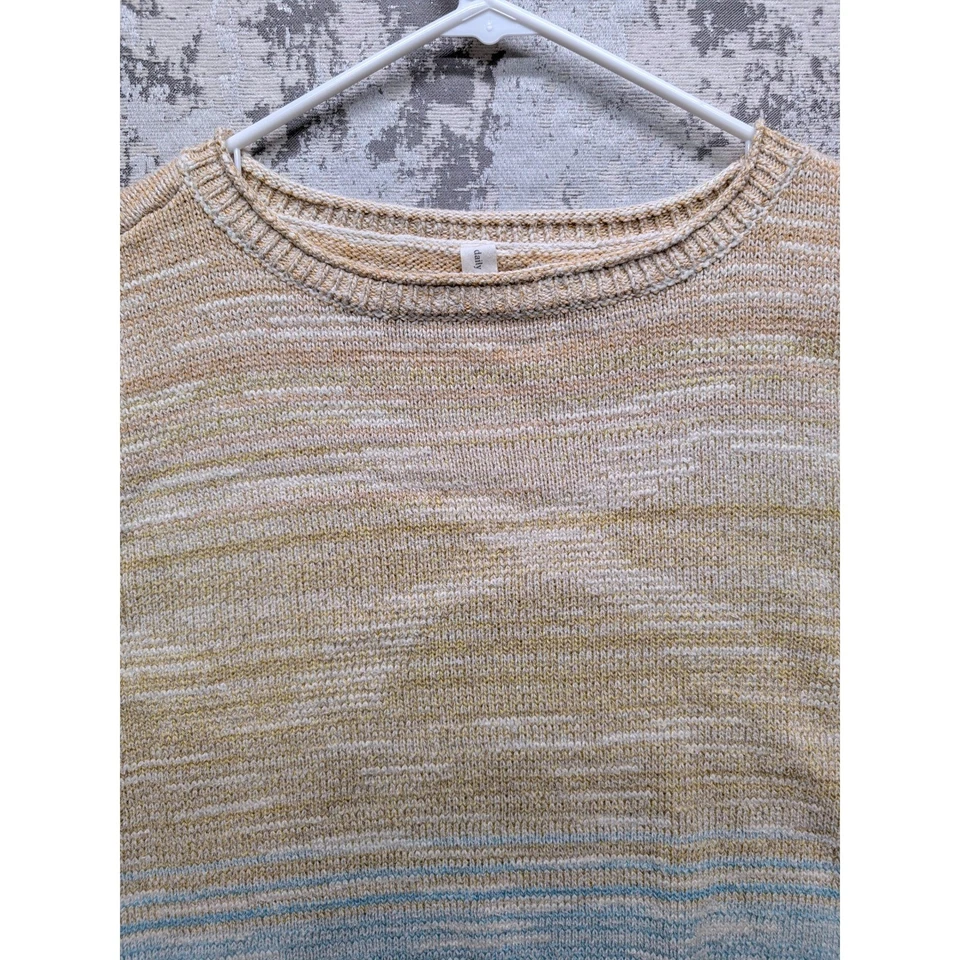 Suéter Top Tejido Daily Practice Anthropologie Ombre Para Mujer Talla L Beige Corto Usado en Excelente Condición Foto 3 de 4
