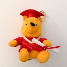 Disney Winnie the Pooh Graduate Graduation Red Robe 6in Plush