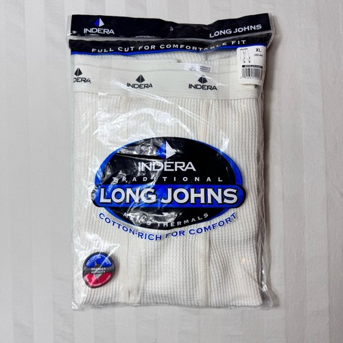 Indera Heavyweight Long Johns Thermal Underwear Bottoms Mens Size XL Mexico - Picture 1 of 6