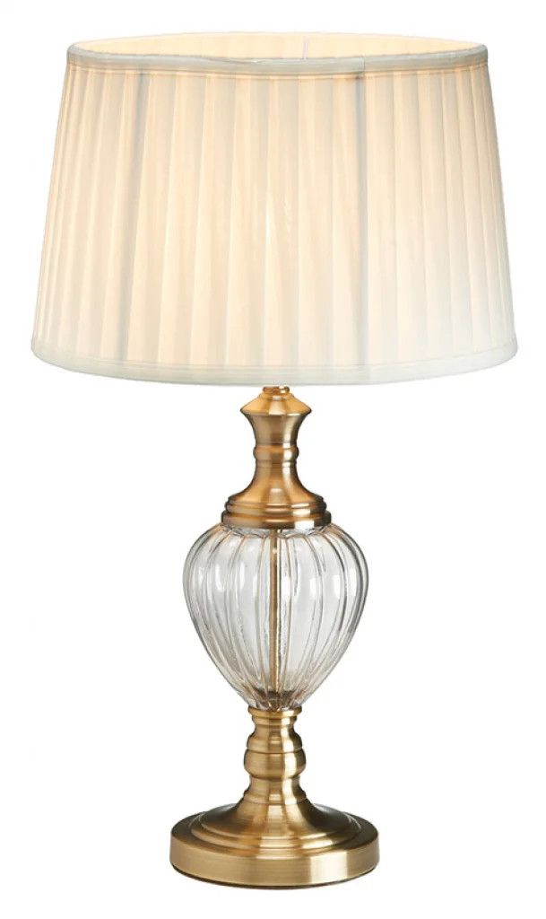 Table Light Brass Blaydon Antique Vintage White Oaks Lighting TL 7513 AB