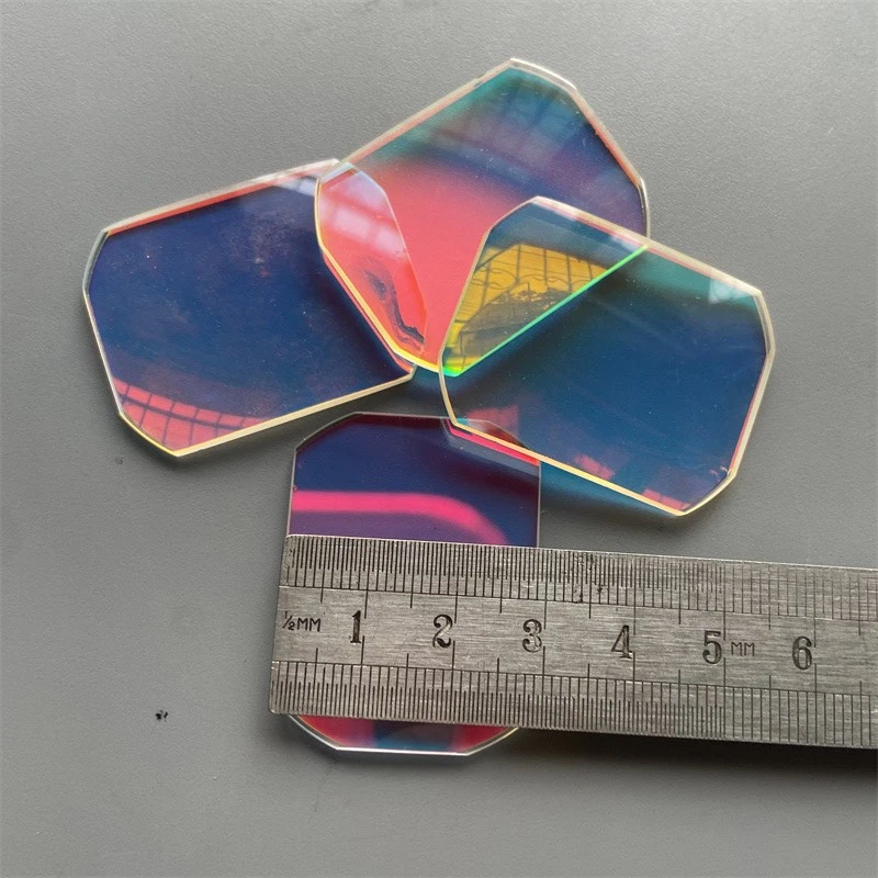 4PCS Defective Optical Glass Color Coating Prism f DIY Decoration Teaching Tools - Image 4 of 4