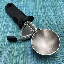 OXO Good Grips Classic Scoop Ice Cream Cookie Dough Black 2 1/4” Thumb Release