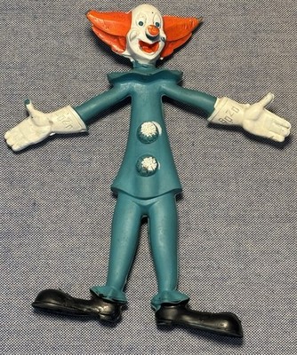 Vintage Bozo The Clown Bendy Toy Figure Larry Harmon Pictures Corp. See Pictures
