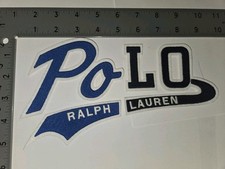 POLO RALPH LAUREN PATCHES BRAND NEW ROYAL BLUE/NAVYBLUE 4-PIECE SPELLOUT PATCH