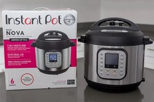 INSTANT POT Duo Nova 7-in-1 Electric Pressure Cooker 6 Qt (Steel) - NEW/UNOPENED