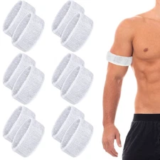 Lewtemi 12 Pieces Bicep Band for Football Arm Sweat Bands for Football Athlet...