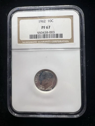 1962 Proof Roosevelt Dime certified PF 67 by NGC! #112