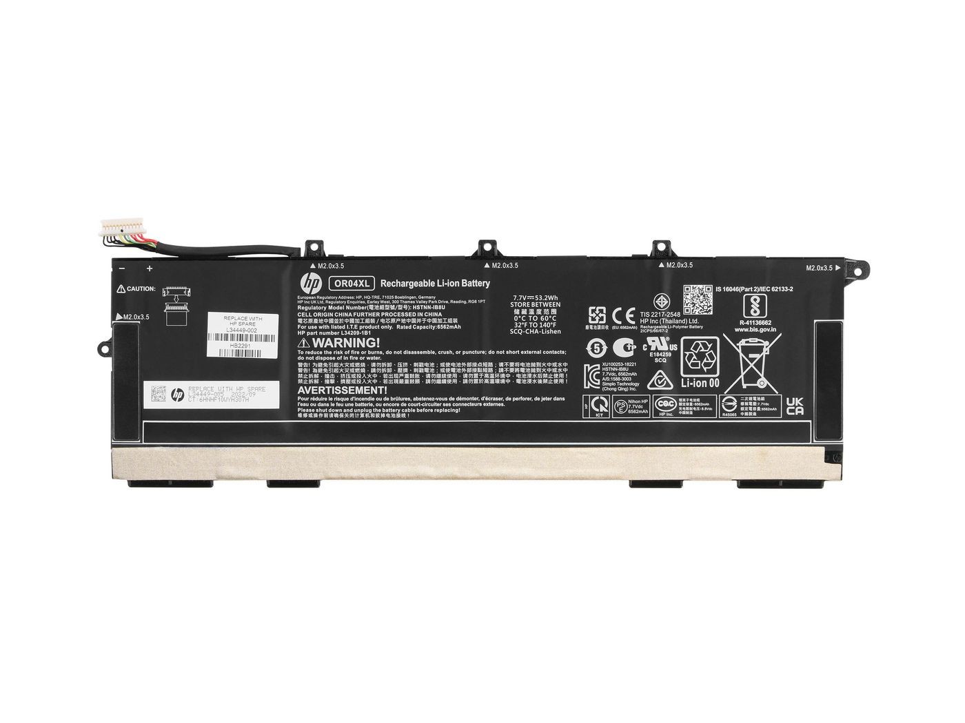 HP L34449-002 Batt 4C 53Wh 3.45Ah