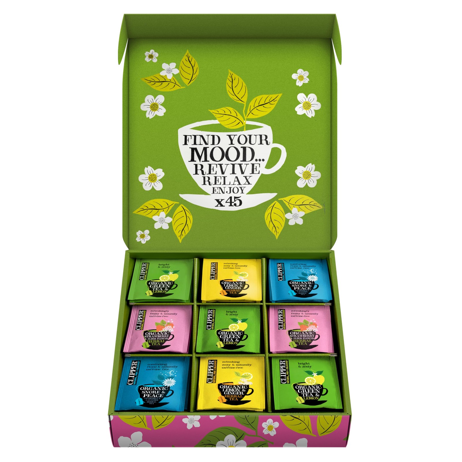 Organic Herbal  Green Tea Set, Gift Box &ndash; Tea Selection  S