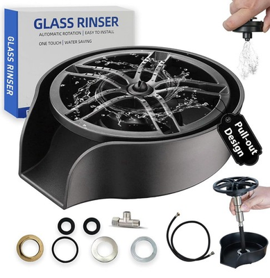 #ad Glass Rinser for Kitchen Sink 360° Rotating High Pressure Cup Washer New $23.47