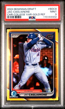 PSA 9 Jac Caglianone 2024 Bowman Draft Chrome College Variation 33/50 Gold BDC8