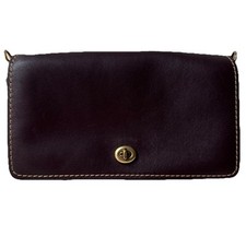 Coach Dinky Colorblock Purse Bag Burgundy / Gray 28555 NO STRAP