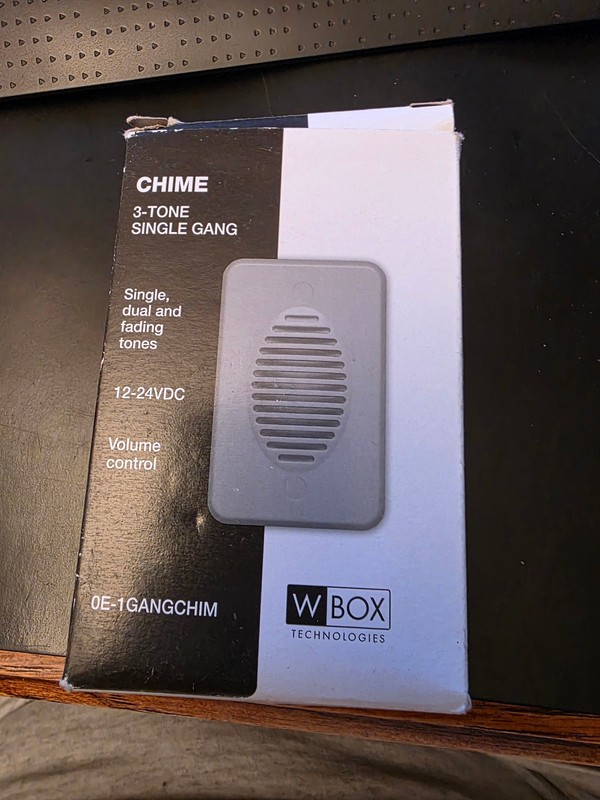 WBOX Technologies OE-1GANGCHIM Chime 3-tone single gang no housing