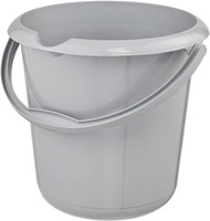 "Keeeper Eimer Mit Ausguss, Putzeimer \"Mika Eco\" Rund 10 Liter Stone Grey"
