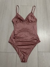 Vintage ILGWU Nylon Teddy Sz 32 - Mauve Pink - Sheer