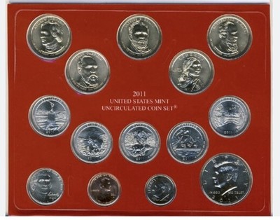 United States Mint Uncirculated Coin Set 2011 Denver 14 Coin Set BU OGP