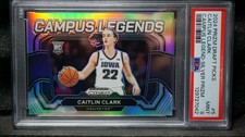 2024-25 Panini Draft Picks Campus Legends Caitlin Clark Silver Prizm (RC) PSA 9