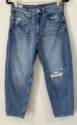 #ad #ad GAP Barrel High Rise Jeans Size 26 Regular $39.99