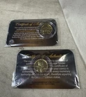 24KT Gold Plated Wheat Cents LOT OF 2 1944-P  & 1945-S