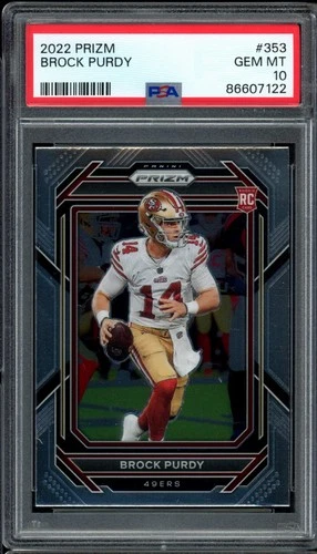 2022 Panini Prizm Brock Purdy #353 Rookie (RC) 49ers PSA 10 Gem Mint