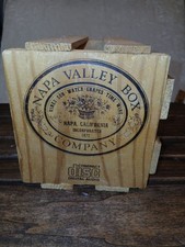 Napa Valley Box Company 20 CD DVD Game Storage Wood Crate Rack Media Holder