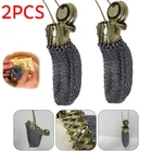 2PCS Vintage 1920s English Metal Mesh Coin Purse With Twist-Top