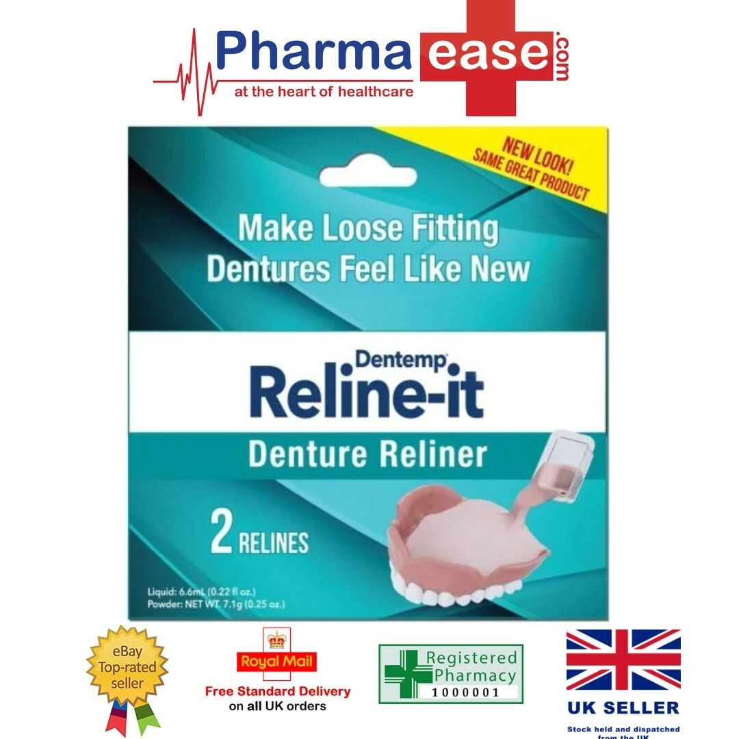 Dentemp Reline It Soft Denture Advanced Repair Reliner Kit eBay