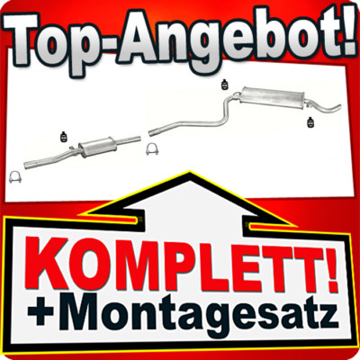 Auspuff für FIAT CINQUECENTO 700 0.7 1992-1998 Auspuffanlage