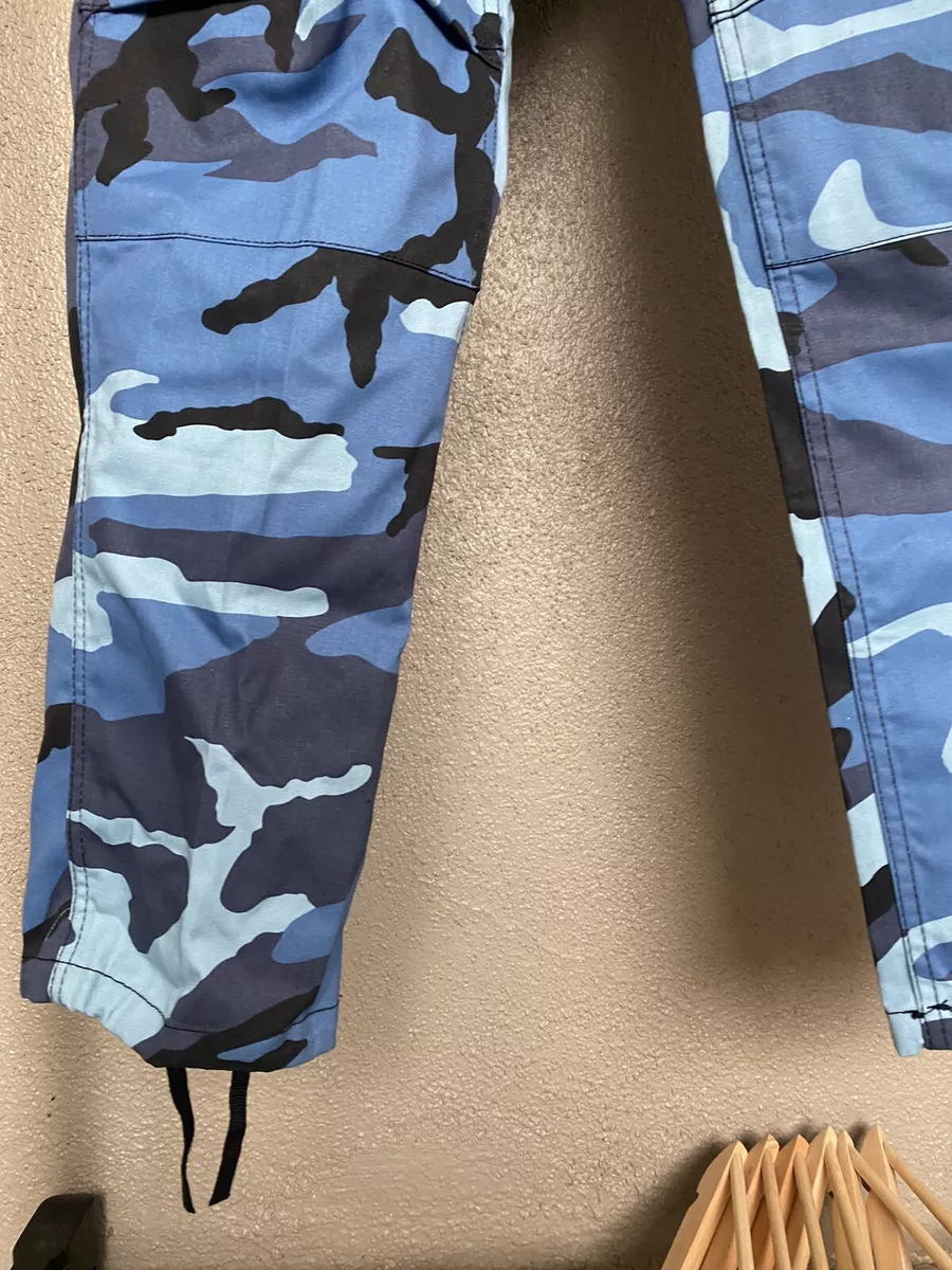 Blue and black camo pants 2025