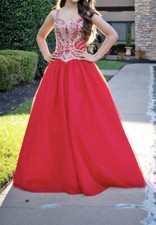 Beautiful Red Sequince Ballroom dress