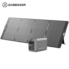 Dabbsson 1000L Portable Power Station 1008Wh 1200W Generator w/420W Solar Panel