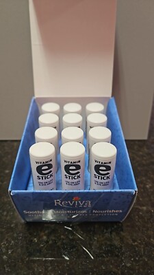 3 x Reviva Labs Vitamin E Oil E Sticks 1/7oz - For Lip & Eyes Balm Made in USA!