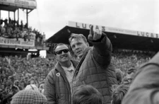 A J Foyt and Dan Gurney 1st position Le Mans 1967 Motor Racing Old Photo 1