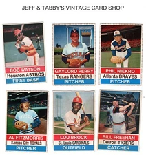 1976 HOSTESS BASEBALL #1 T0 # 150 SEE DROP DOWN MENU