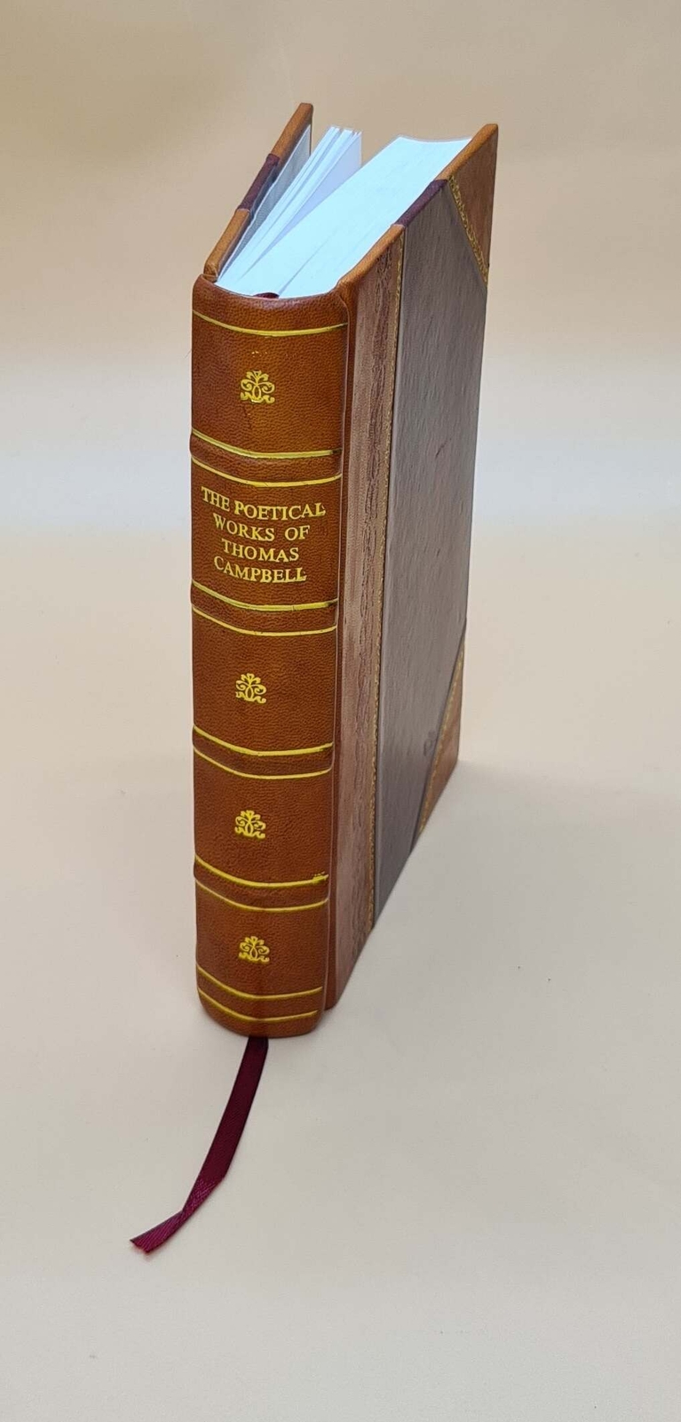 Leather Bound Poetical Works of Thomas Campbell with Memoir & Explanatory Notes  