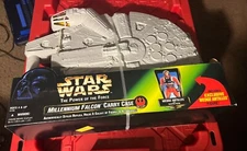 Star Wars Power of The Force Millennium Falcon Carry Case w/ Wedge Antilles NIB