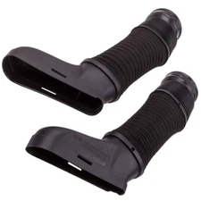 For Mercedes-Benz W204 W212 C300 Pair Air Intake Inlet Duct Hose Pipe 2008-2012